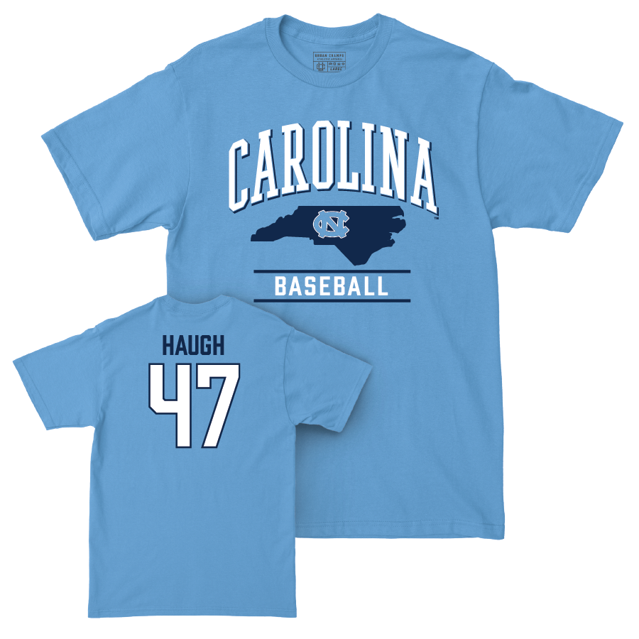 UNC Baseball Carolina Blue Arch Tee   - Aiden Haugh