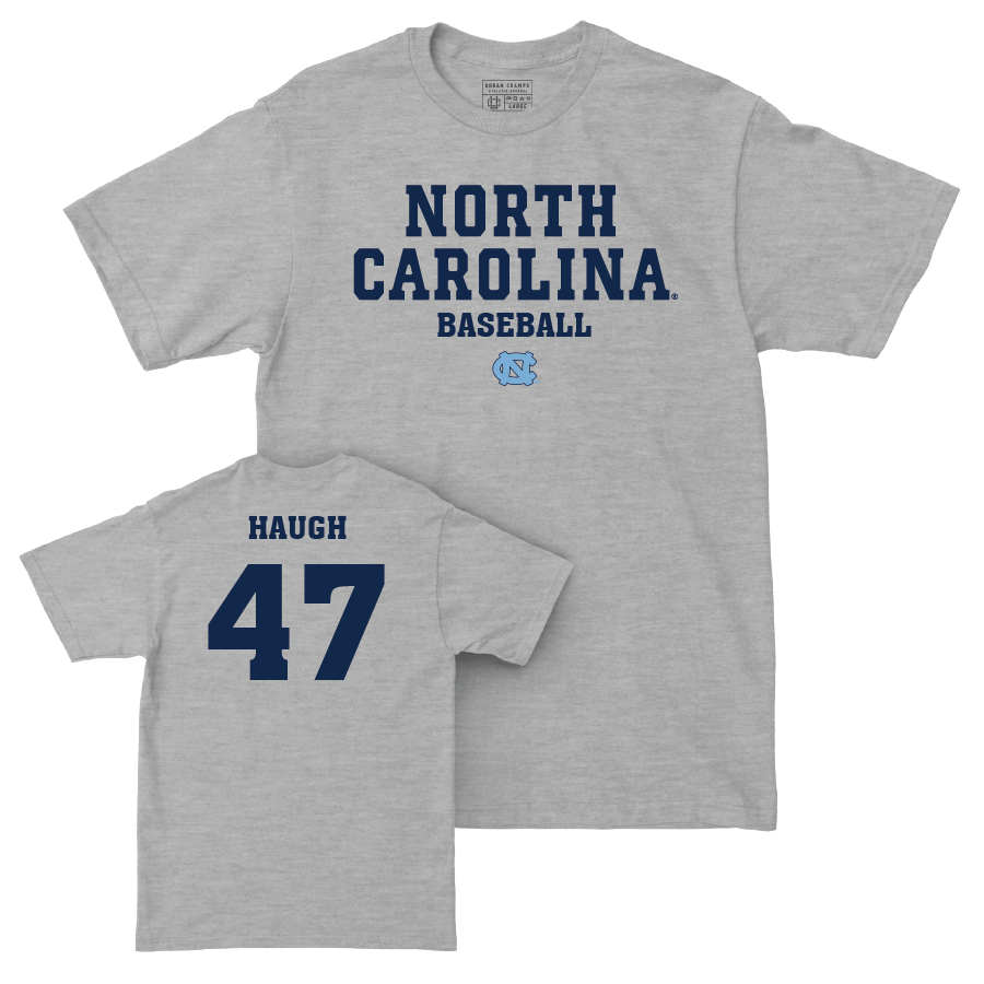 UNC Baseball Sport Grey Staple Tee   - Aiden Haugh