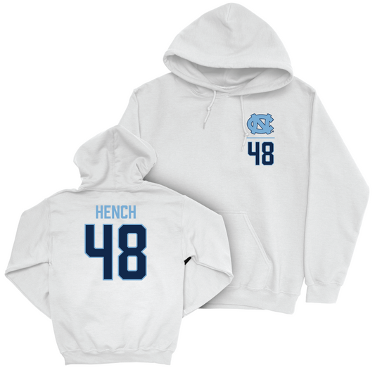 UNC Baseball White Logo Hoodie  - Ryan Hench