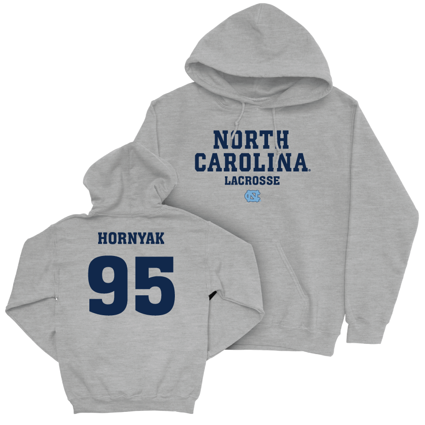 UNC Men's Lacrosse Sport Grey Staple Hoodie   - Ryan Hornyak