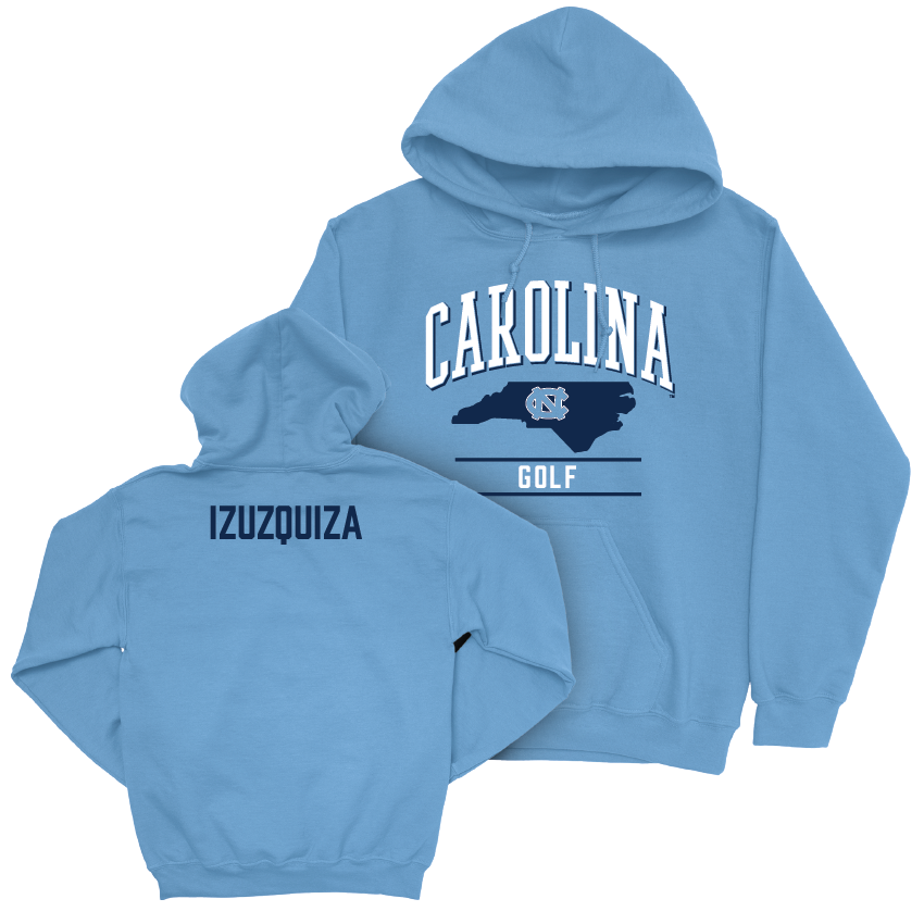 UNC Women's Golf Carolina Blue Arch Hoodie  - Crista Izuzquiza