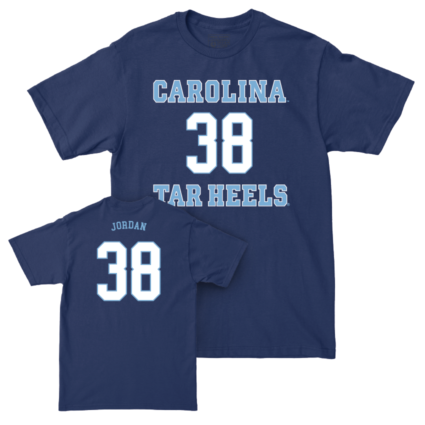 UNC Men's Lacrosse Sideline Navy Tee  - Hartley Jordan