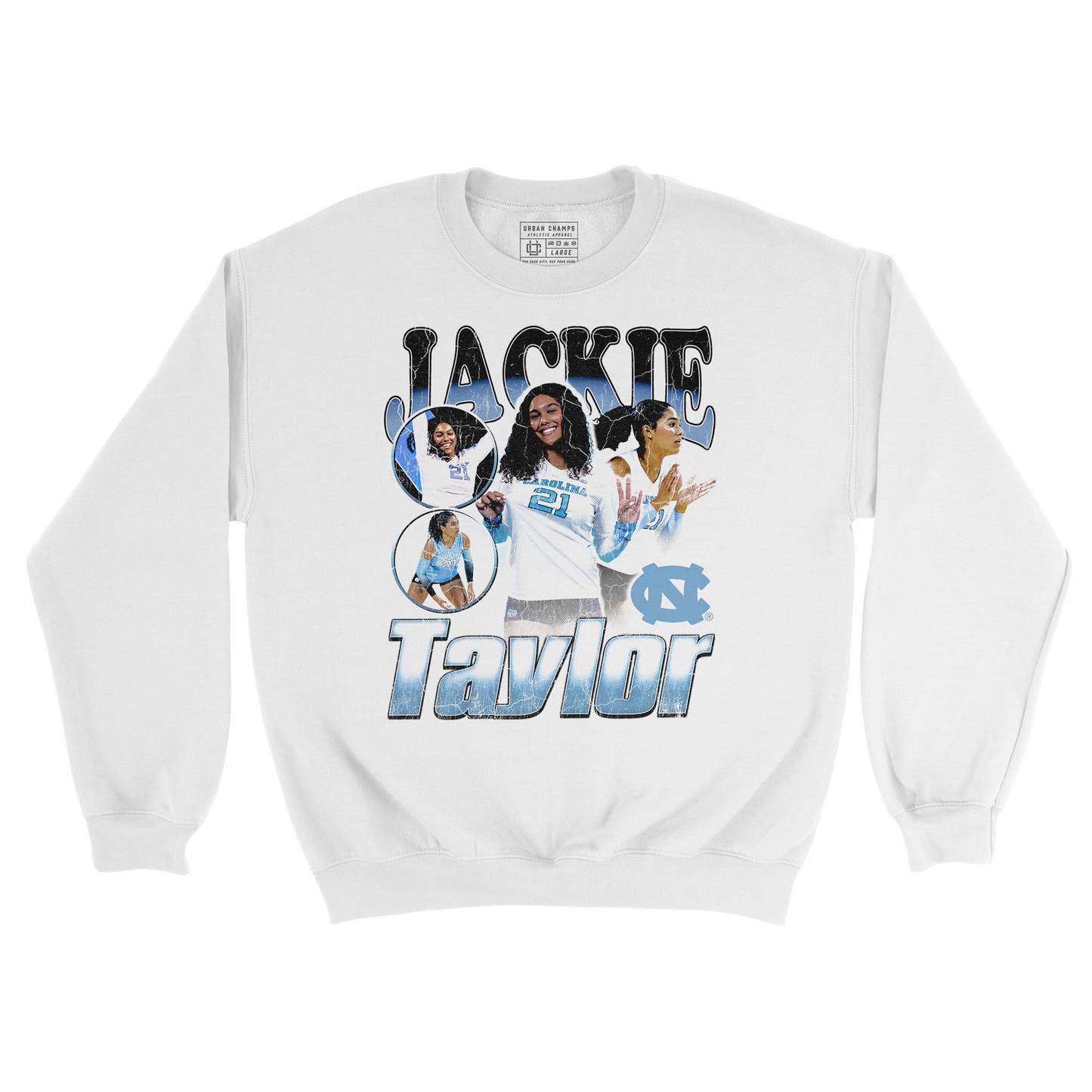 EXCLUSIVE RELEASE: Jackie Taylor 90s Graphic White Crew