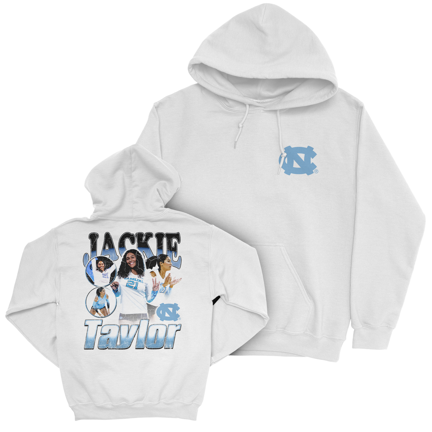 EXCLUSIVE RELEASE: Jackie Taylor 90s Graphic White Hoodie