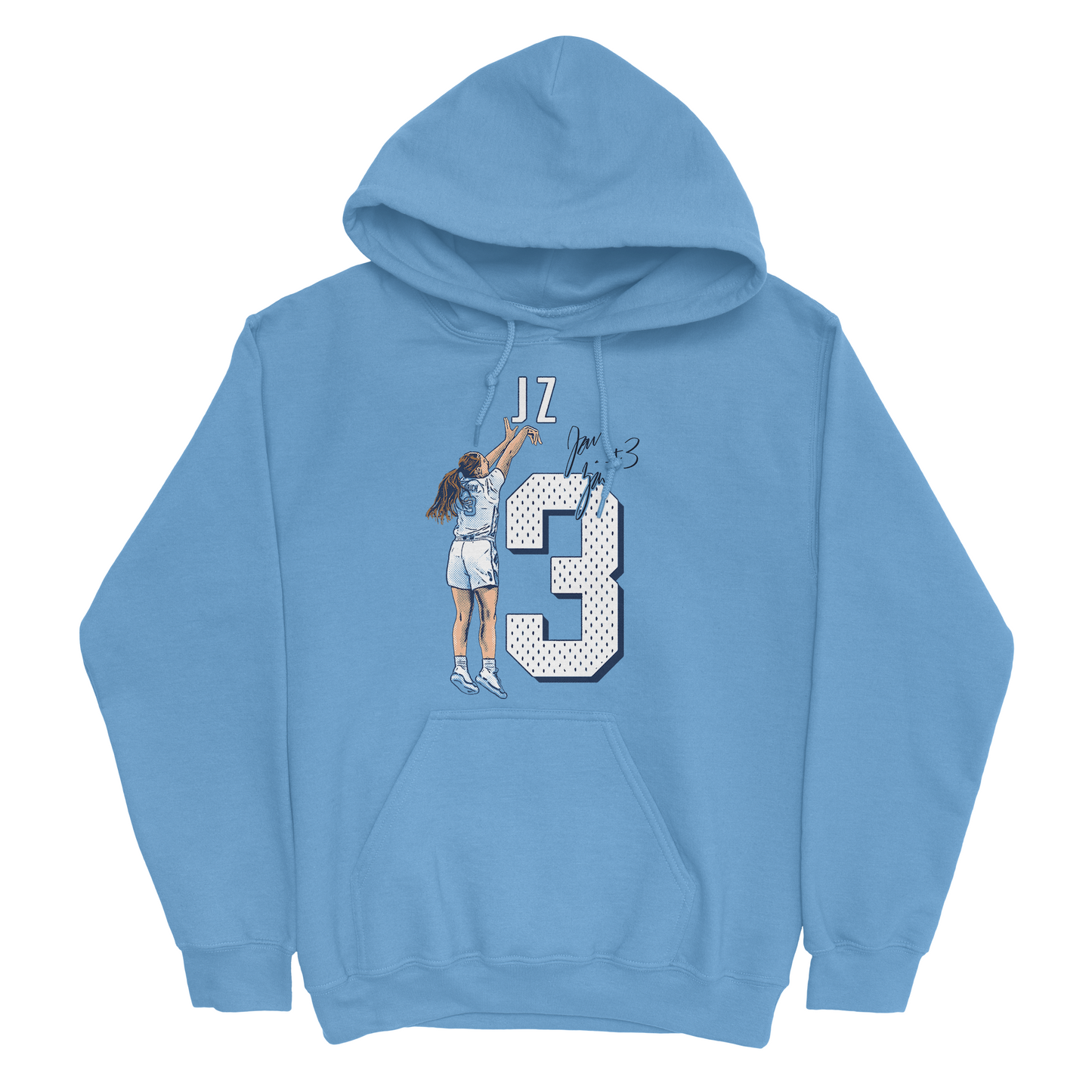 EXCLUSIVE RELEASE: Jordan Zubich Cartoon Light Blue Hoodie