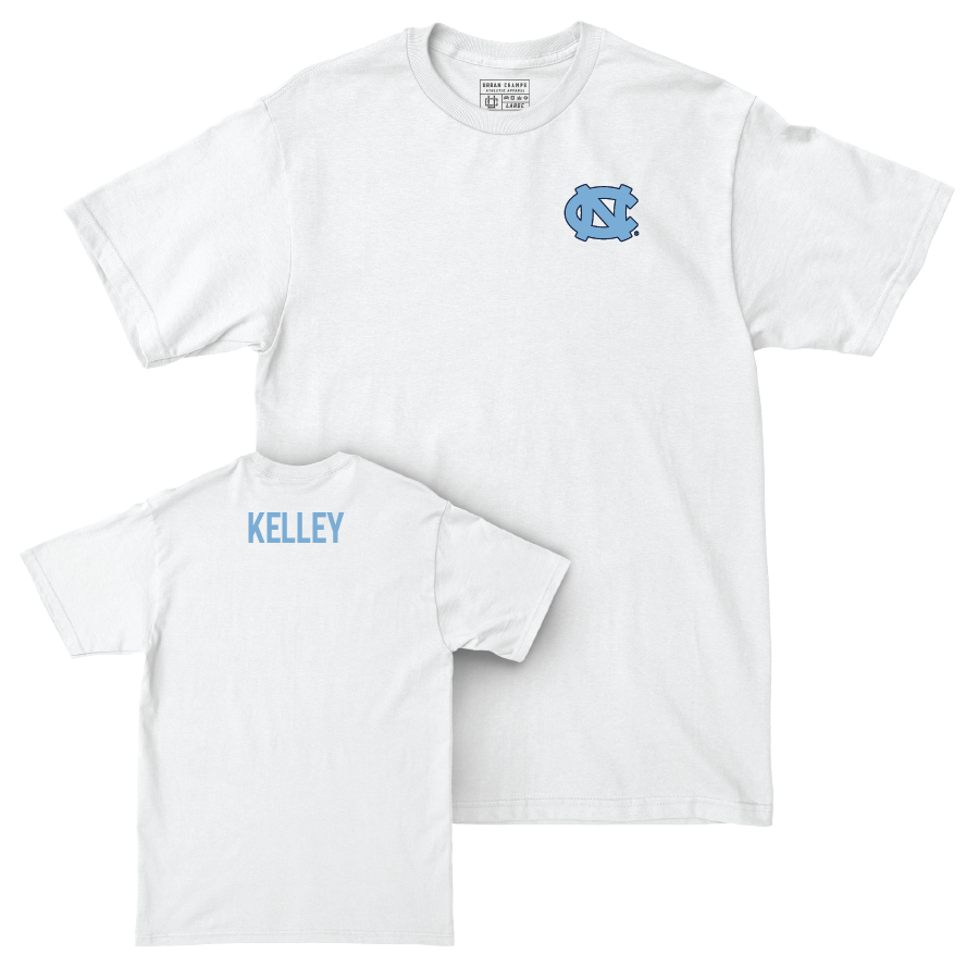 UNC Women's Track & Field White Logo Comfort Colors Tee  - Madelyn Kelley