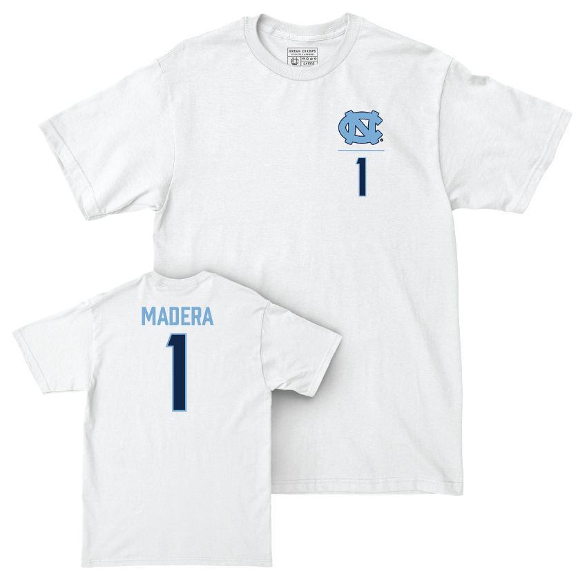 UNC Baseball White Logo Comfort Colors Tee  - Alex Madera