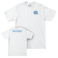 UNC Men's Track & Field White Logo Comfort Colors Tee  - Tyler Mayerhoff
