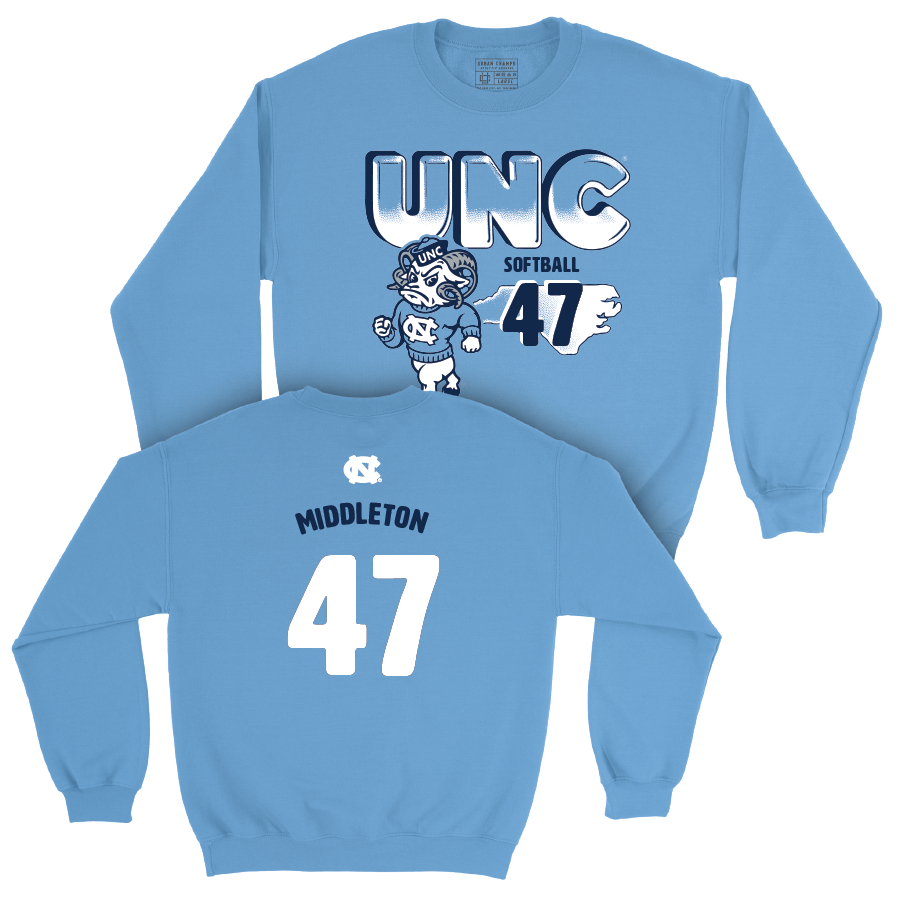 UNC Softball Mascot Carolina Blue Crew  - Destiny Middleton