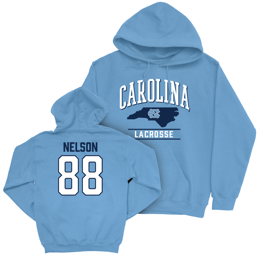 UNC Women's Lacrosse Carolina Blue Arch Hoodie  - Betty Nelson