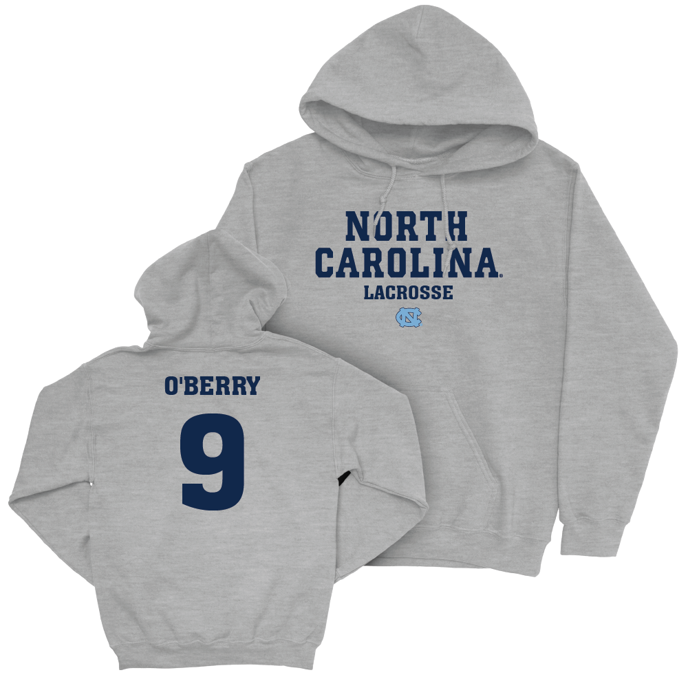 UNC Men's Lacrosse Sport Grey Staple Hoodie  - Andrew O’Berry