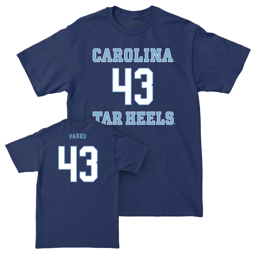 UNC Baseball Sideline Navy Tee  - Tyler Parks