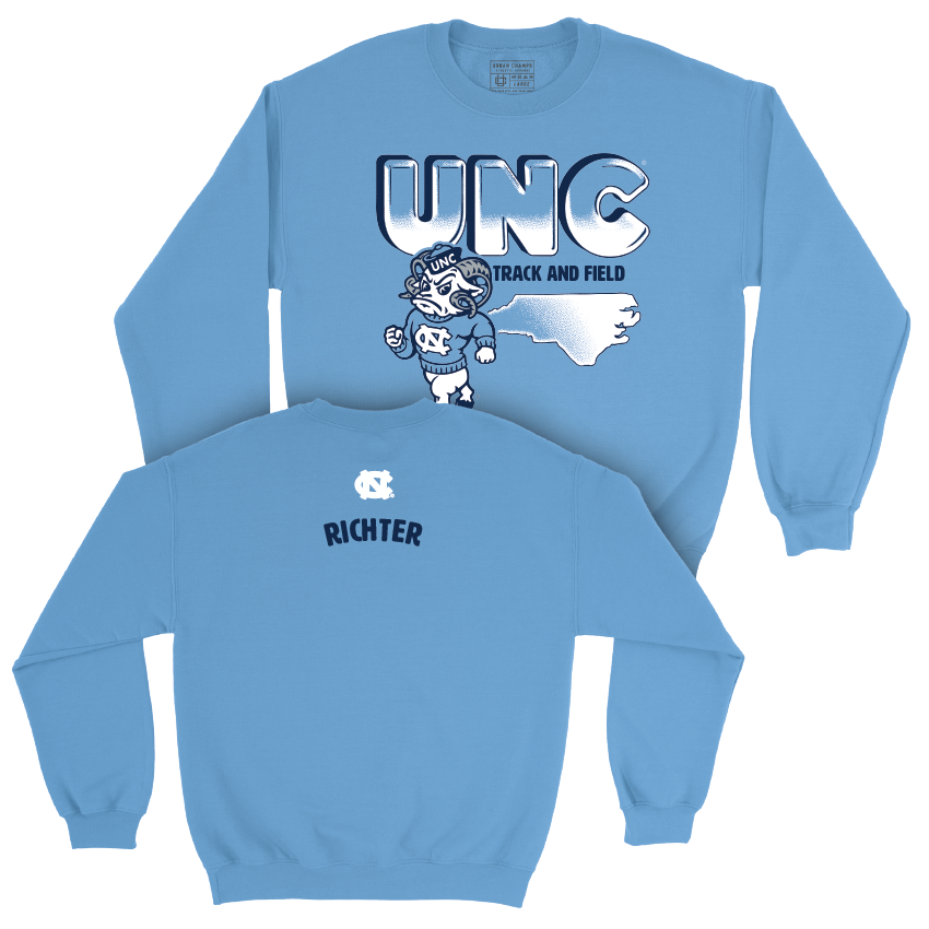UNC Men's Track & Field Mascot Carolina Blue Crew  - Ethan Richter