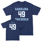 UNC Men's Lacrosse Sideline Navy Tee  - Alec Riddle