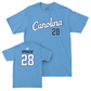 UNC Baseball Carolina Blue Script Tee  - Shea Sprague