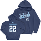 UNC Men's Soccer Navy Script Hoodie   - Kai Tamashiro