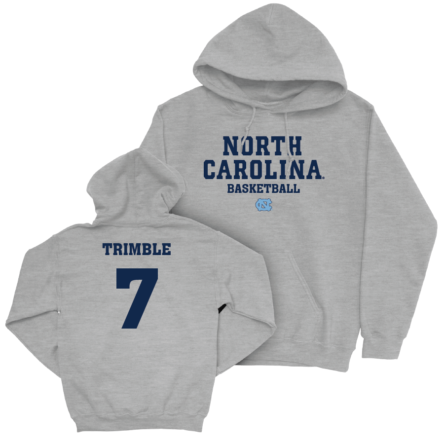 UNC Men's Basketball Sport Grey Staple Hoodie - Seth Trimble