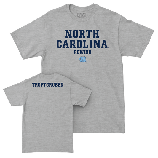 UNC Women's Rowing Sport Grey Staple Tee  - Lindsey Troftgruben