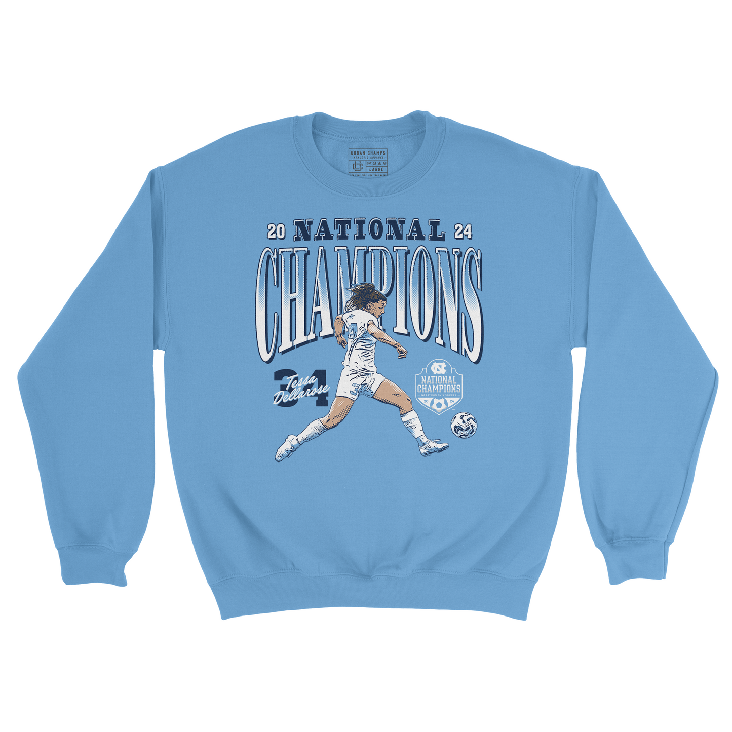 EXCLUSIVE RELEASE: Tessa DellaRose National Champions Light Blue Crew