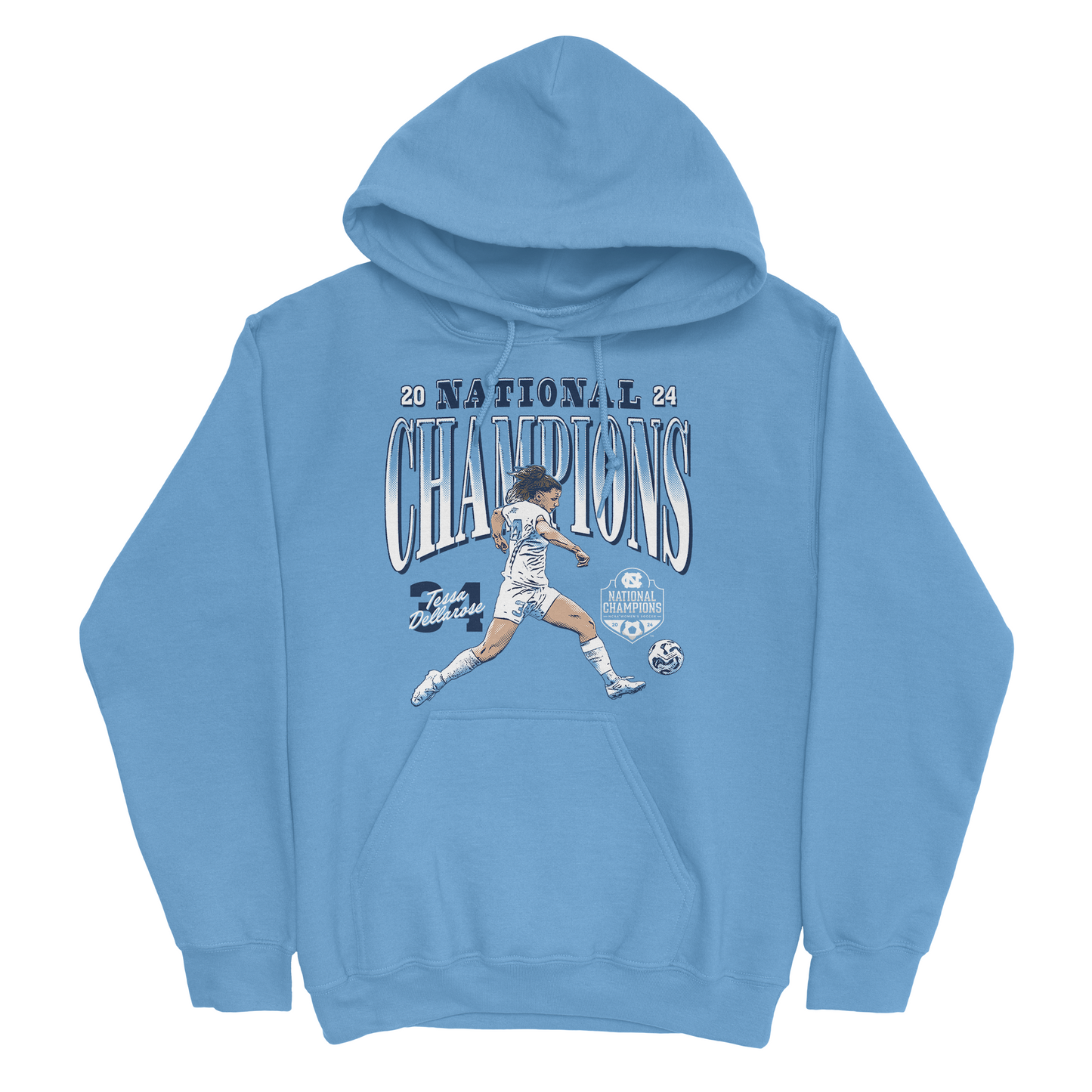 EXCLUSIVE RELEASE: Tessa DellaRose National Champions Light Blue Hoodie