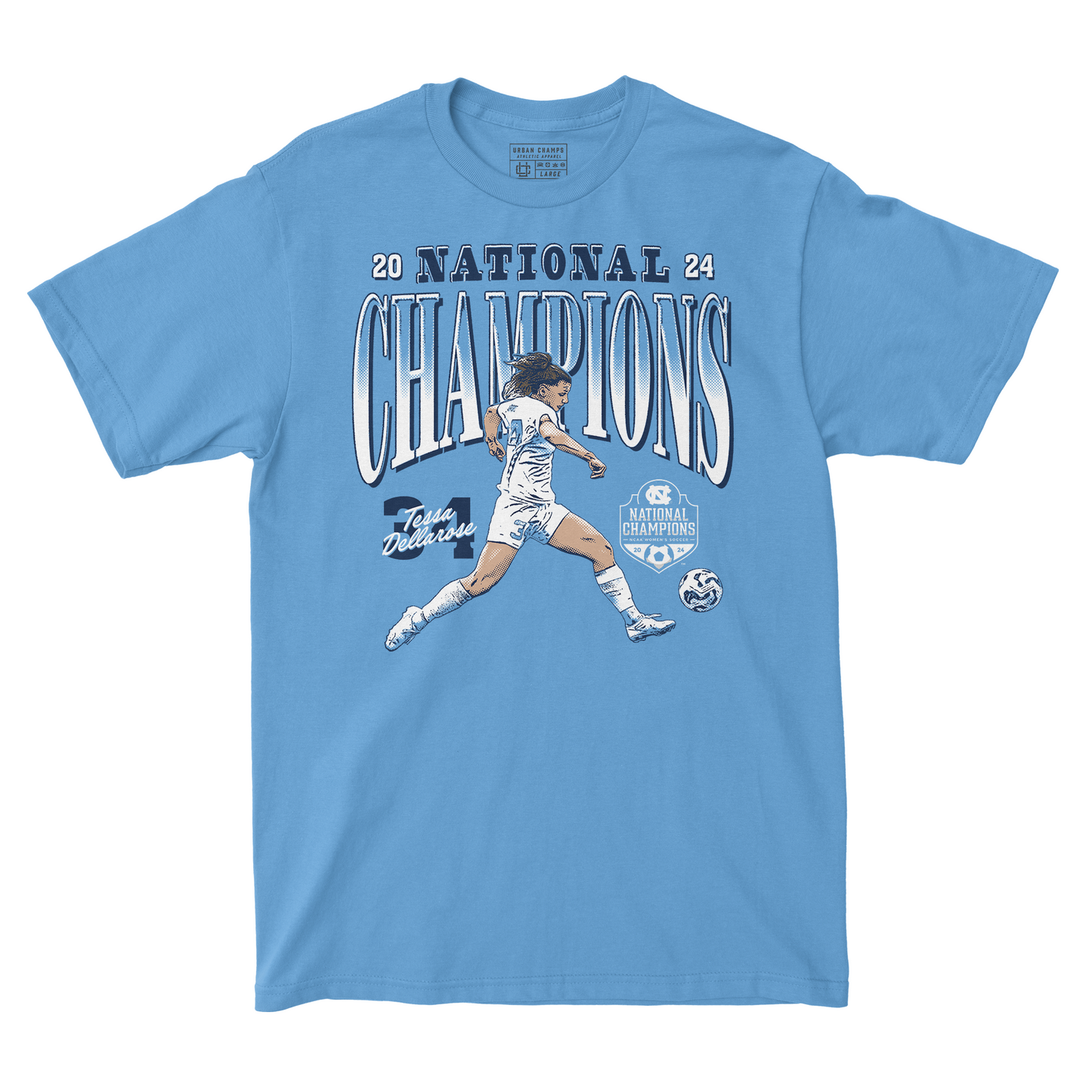 EXCLUSIVE RELEASE: Tessa DellaRose National Champions Light Blue Tee