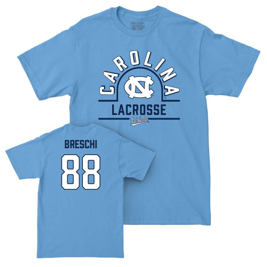 UNC Men's Lacrosse Carolina Blue Classic Tee - Alex Breschi Youth Small