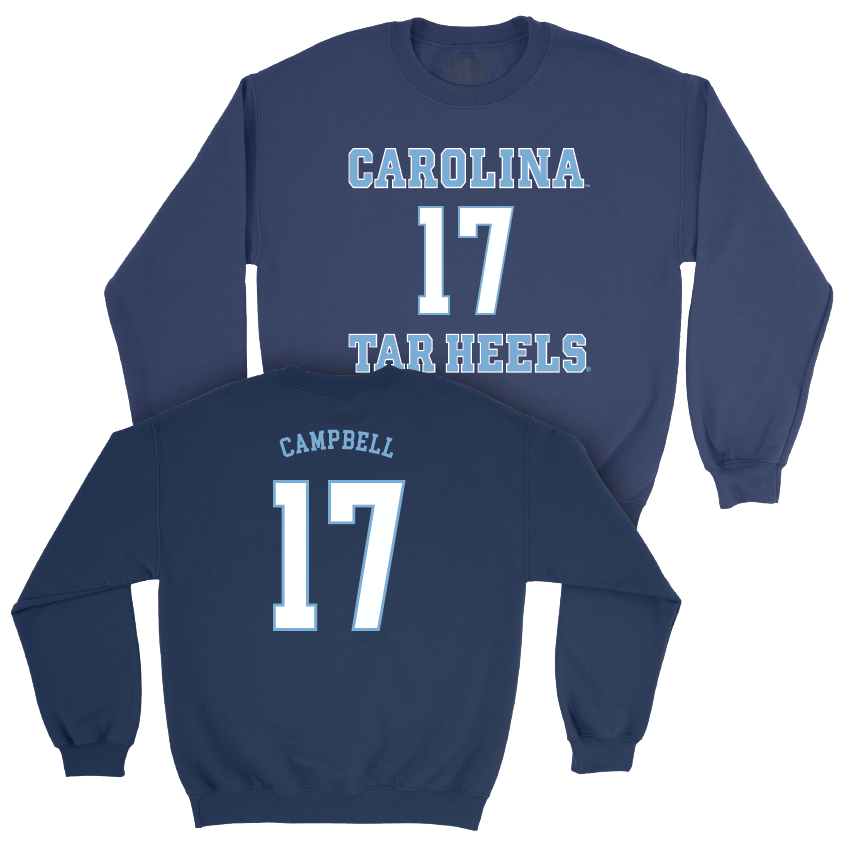 UNC Football Sideline Navy Crew - Amare Campbell Youth Small