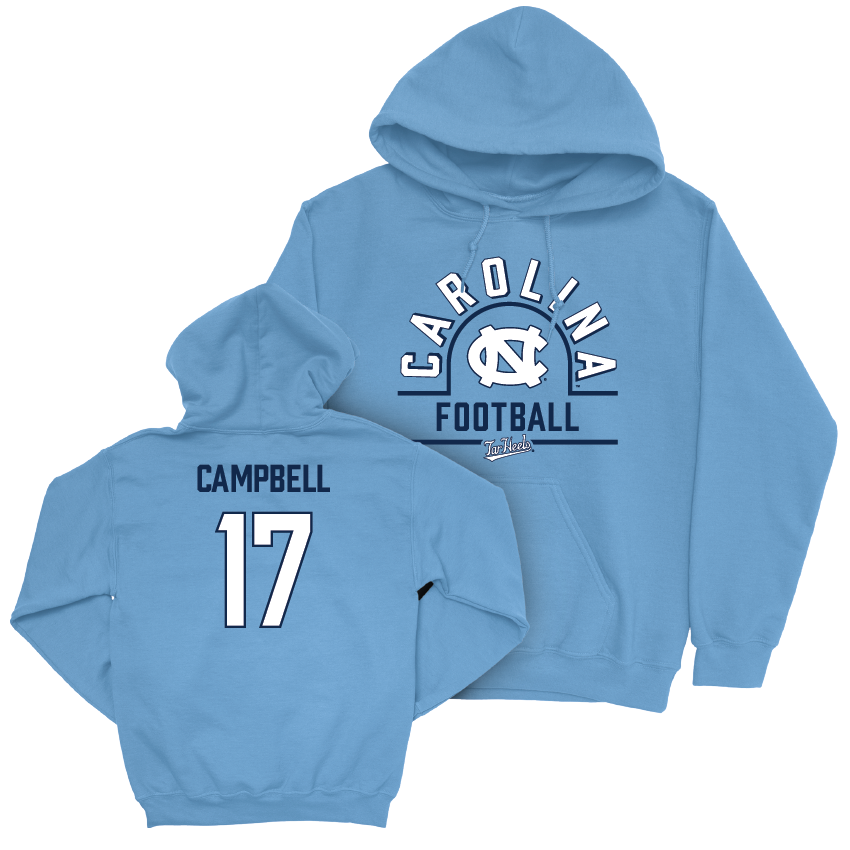 UNC Football Carolina Blue Classic Hoodie - Amare Campbell Youth Small
