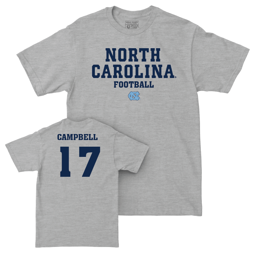 UNC Football Sport Grey Staple Tee - Amare Campbell Youth Small