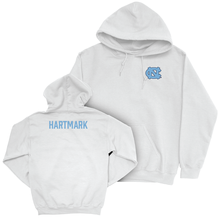 UNC Men's Fencing White Logo Hoodie - Anders Hartmark Youth Small