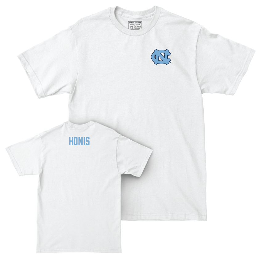 UNC Wrestling White Logo Comfort Colors Tee - Adam Honis Youth Small
