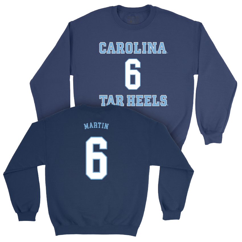UNC Women's Lacrosse Sideline Navy Crew - Adair Martin Youth Small