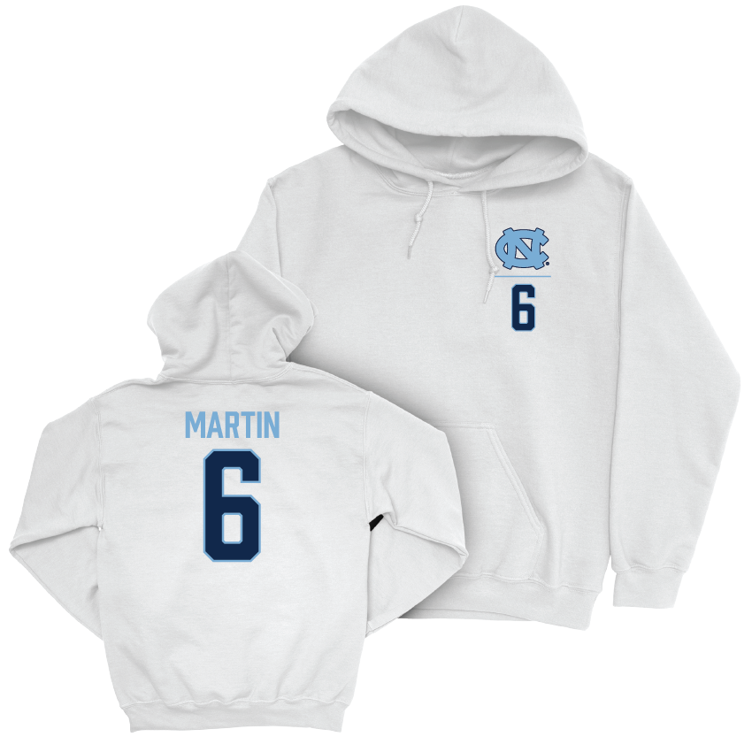 UNC Women's Lacrosse White Logo Hoodie - Adair Martin Youth Small