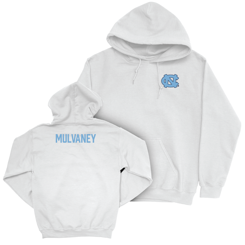 UNC Men's Fencing White Logo Hoodie - Alec Mulvaney Youth Small