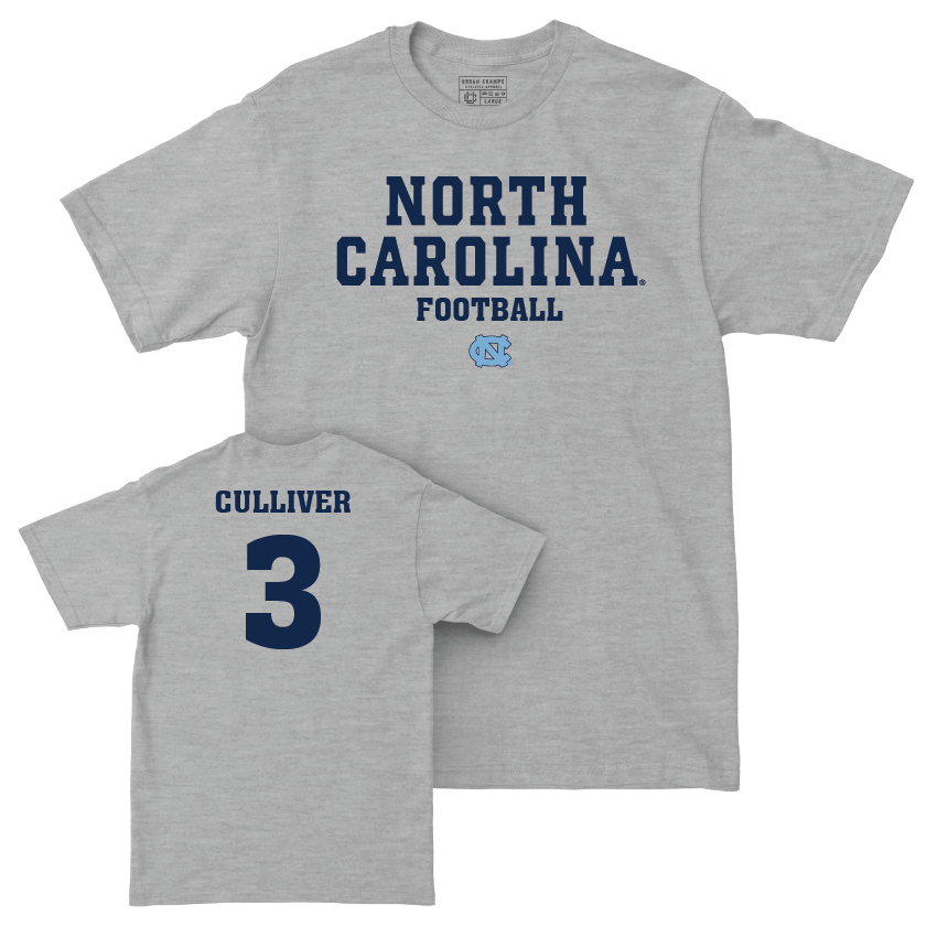 UNC Football Sport Grey Staple Tee - Chris Culliver Youth Small