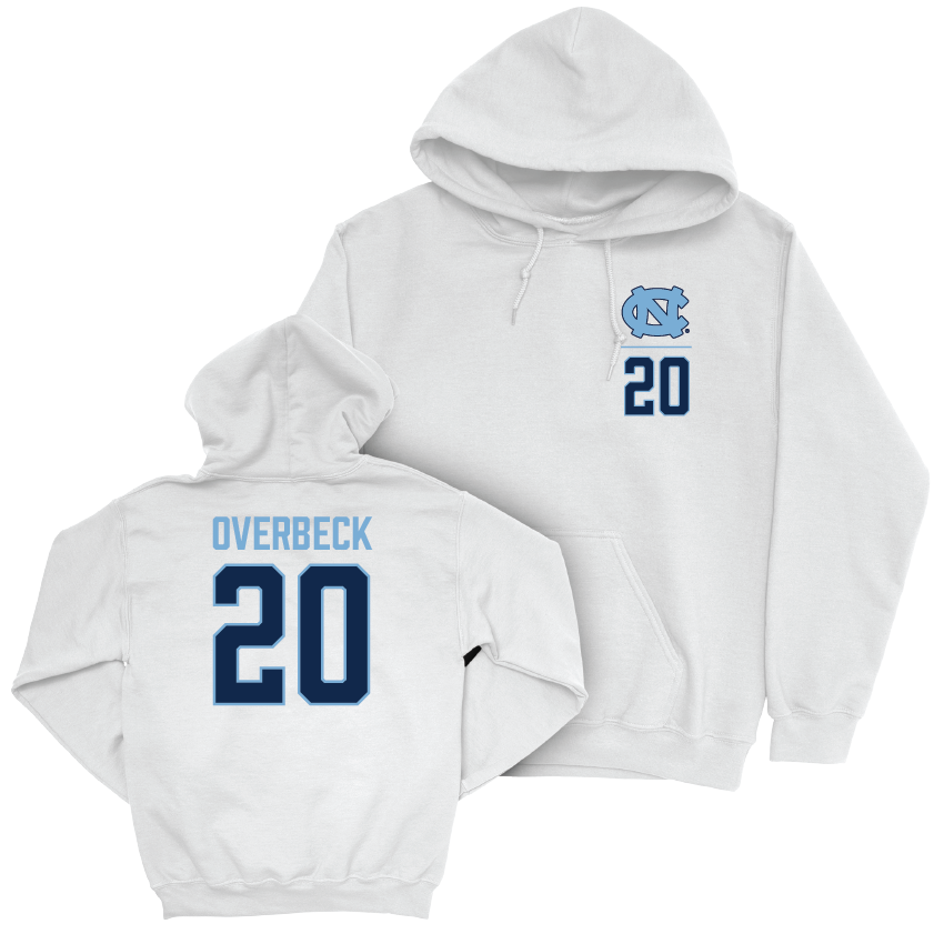 UNC Women's Volleyball White Logo Hoodie - Carson Overbeck Youth Small