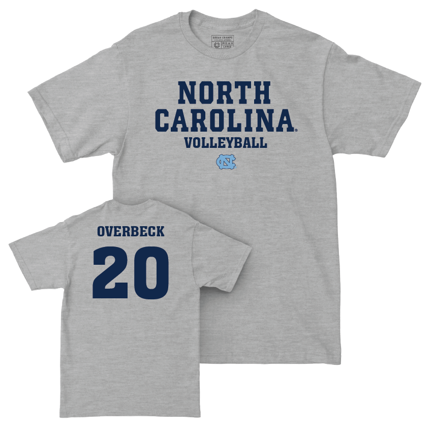 UNC Women's Volleyball Sport Grey Staple Tee - Carson Overbeck Youth Small
