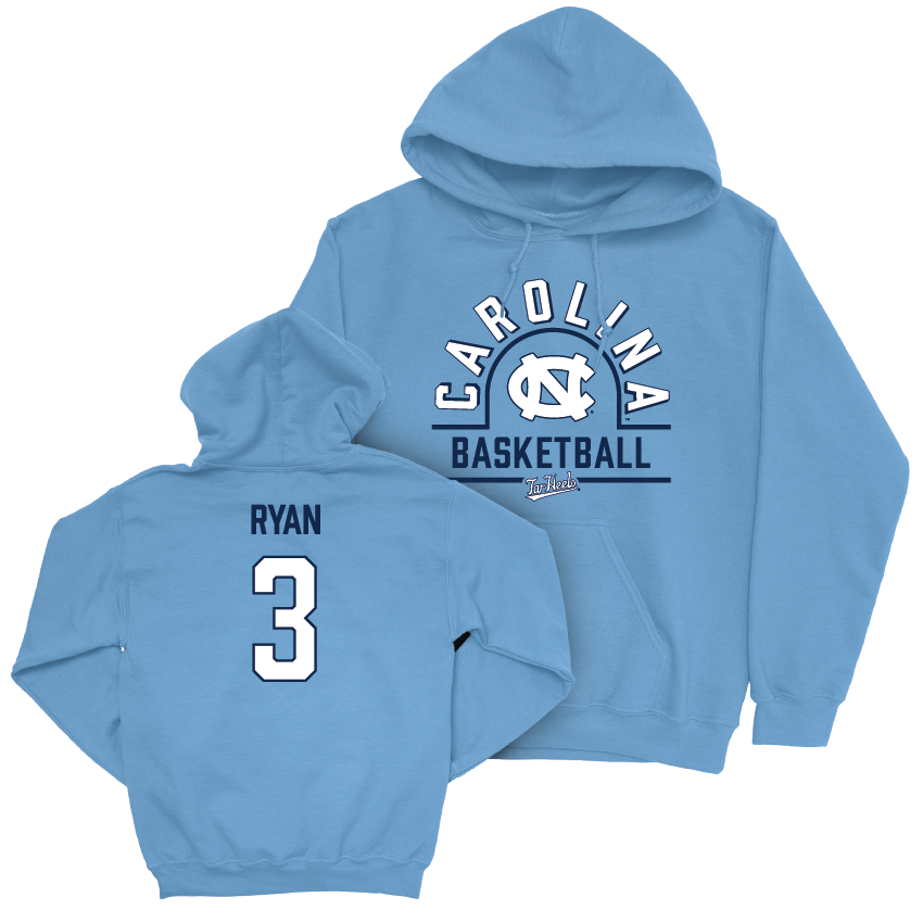 UNC Men's Basketball Carolina Blue Classic Hoodie - Cormac Ryan Youth Small