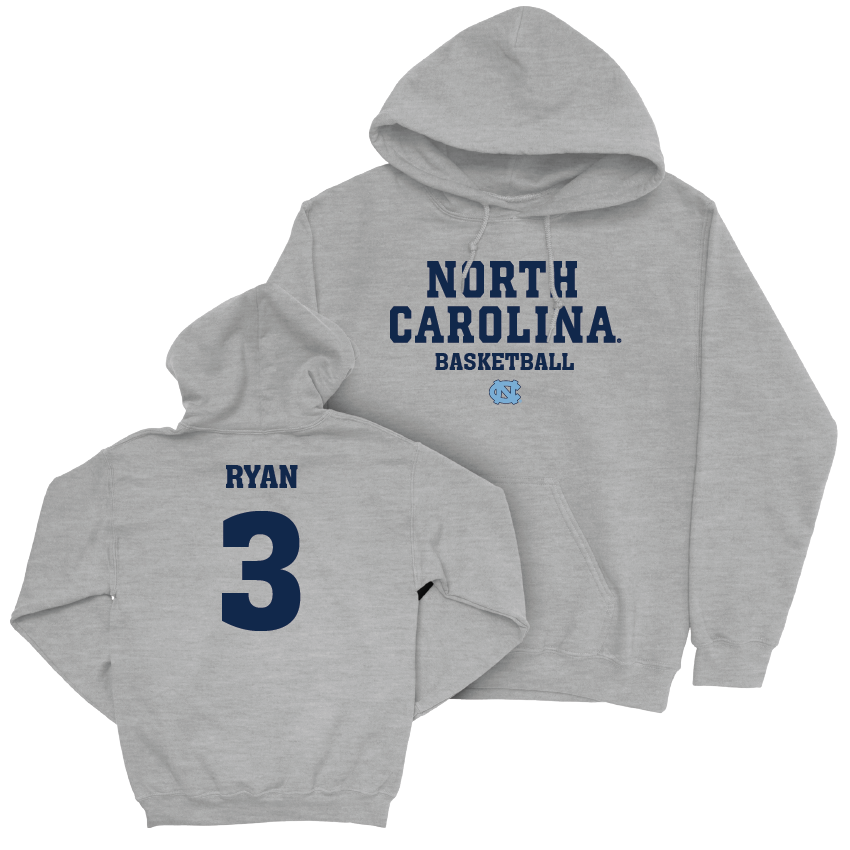 UNC Men's Basketball Sport Grey Staple Hoodie - Cormac Ryan Youth Small