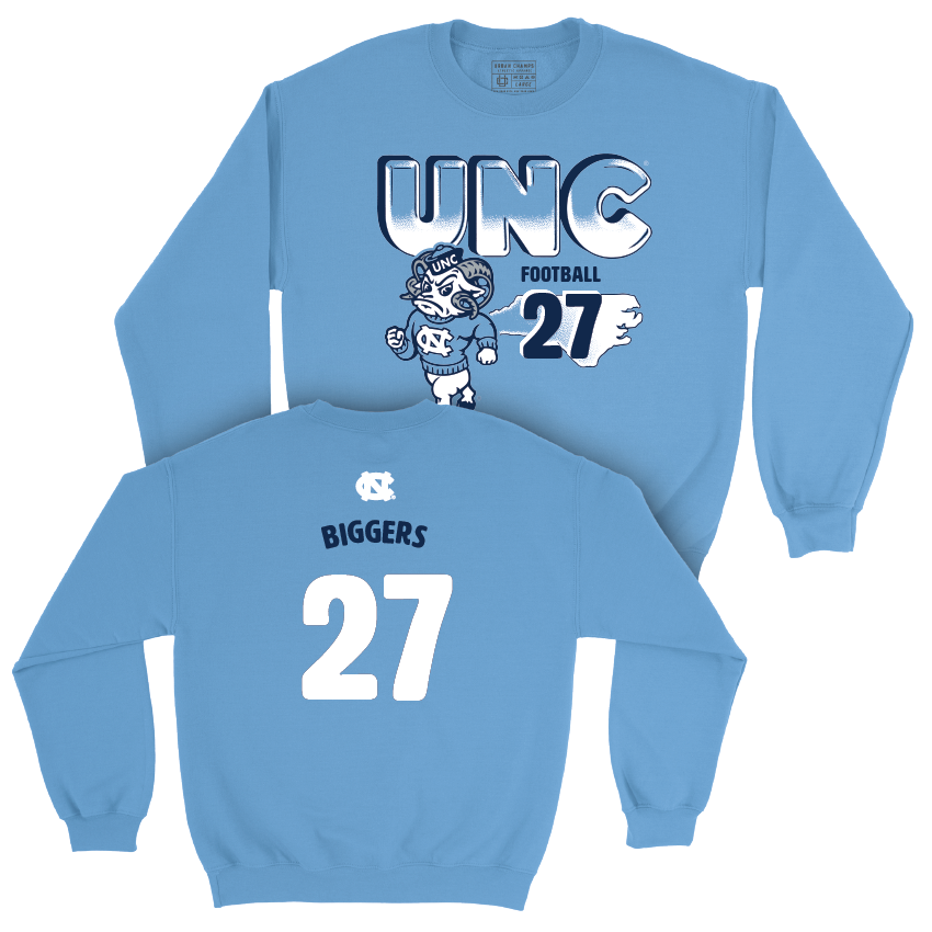 UNC Football Mascot Carolina Blue Crew - Gio Biggers Youth Small