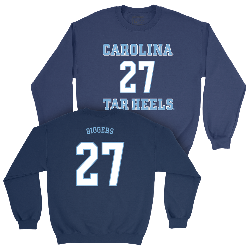 UNC Football Sideline Navy Crew - Gio Biggers Youth Small