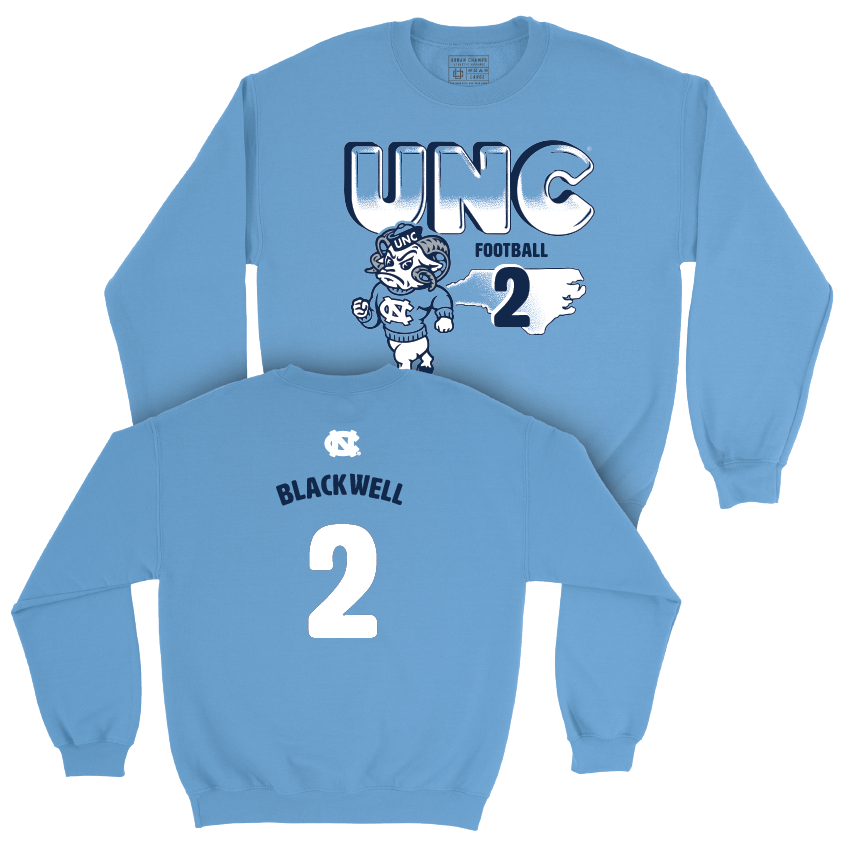 UNC Football Mascot Carolina Blue Crew - Gavin Blackwell Youth Small