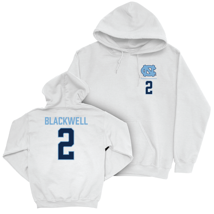 UNC Football White Logo Hoodie - Gavin Blackwell Youth Small