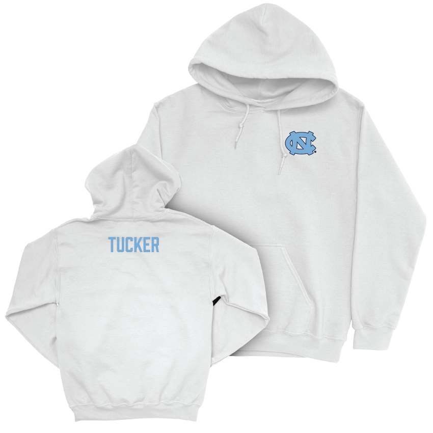 UNC Women's Fencing White Logo Hoodie - Iman Tucker Youth Small