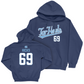 UNC Football Navy Script Hoodie - Jarvis Hicks Youth Small