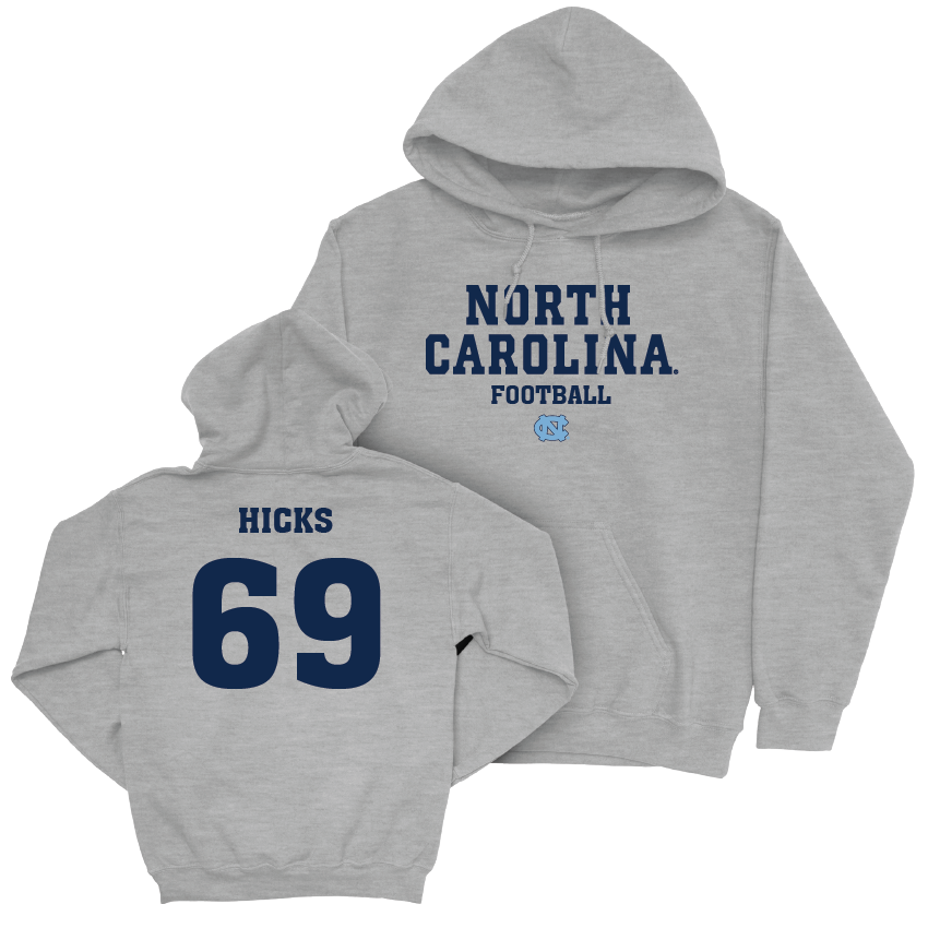 UNC Football Sport Grey Staple Hoodie - Jarvis Hicks Youth Small