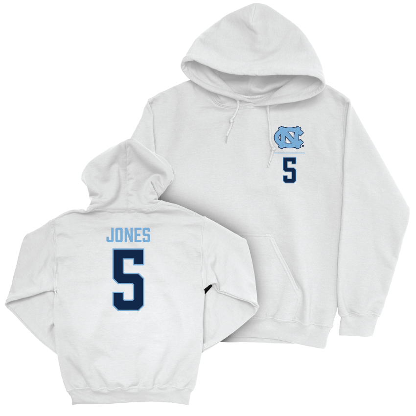 UNC Football White Logo Hoodie - JJ Jones Youth Small
