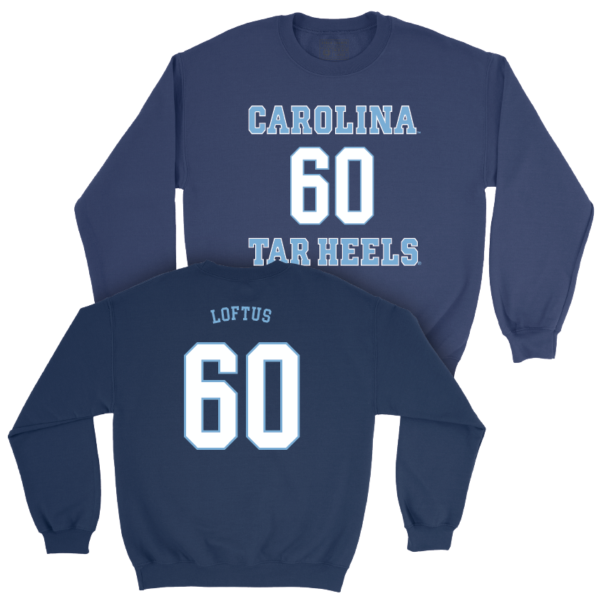 UNC Men's Lacrosse Sideline Navy Crew - Jack Loftus Youth Small