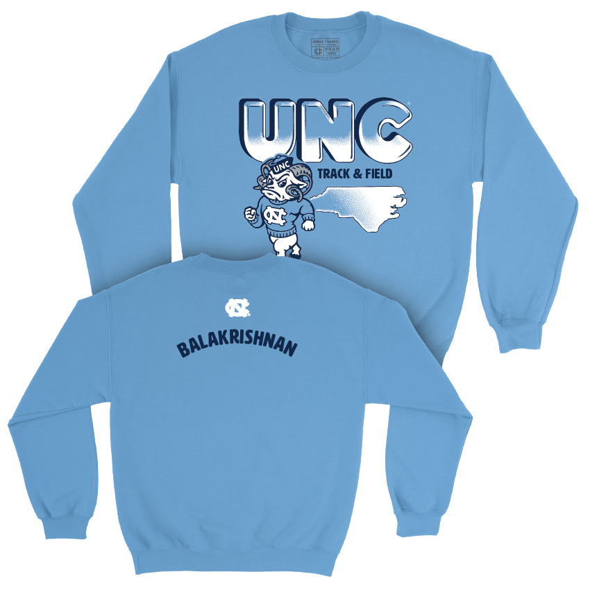 UNC Men's Track & Field Mascot Carolina Blue Crew - Kathir Balakrishnan Youth Small