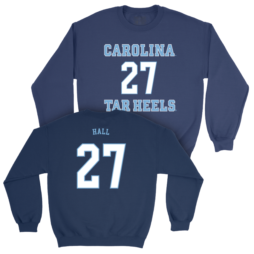 UNC Football Sideline Navy Crew - Michael Hall Youth Small